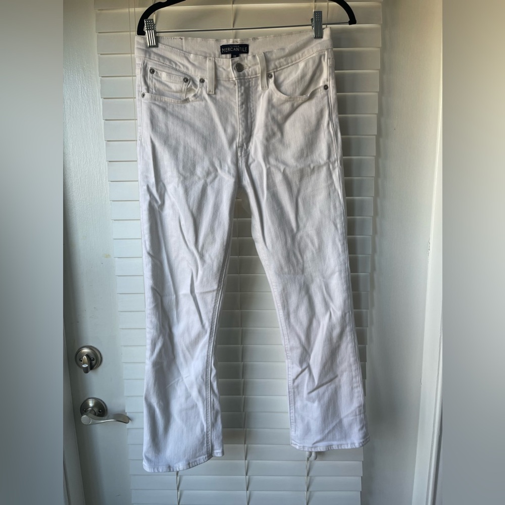 Jcrew jeans size 28 white flare bootcut - used for 1 season